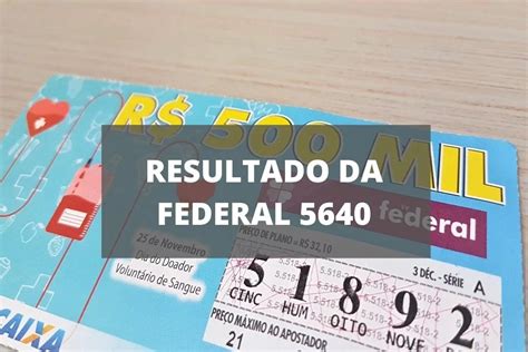 resultado loteria federal de sábado